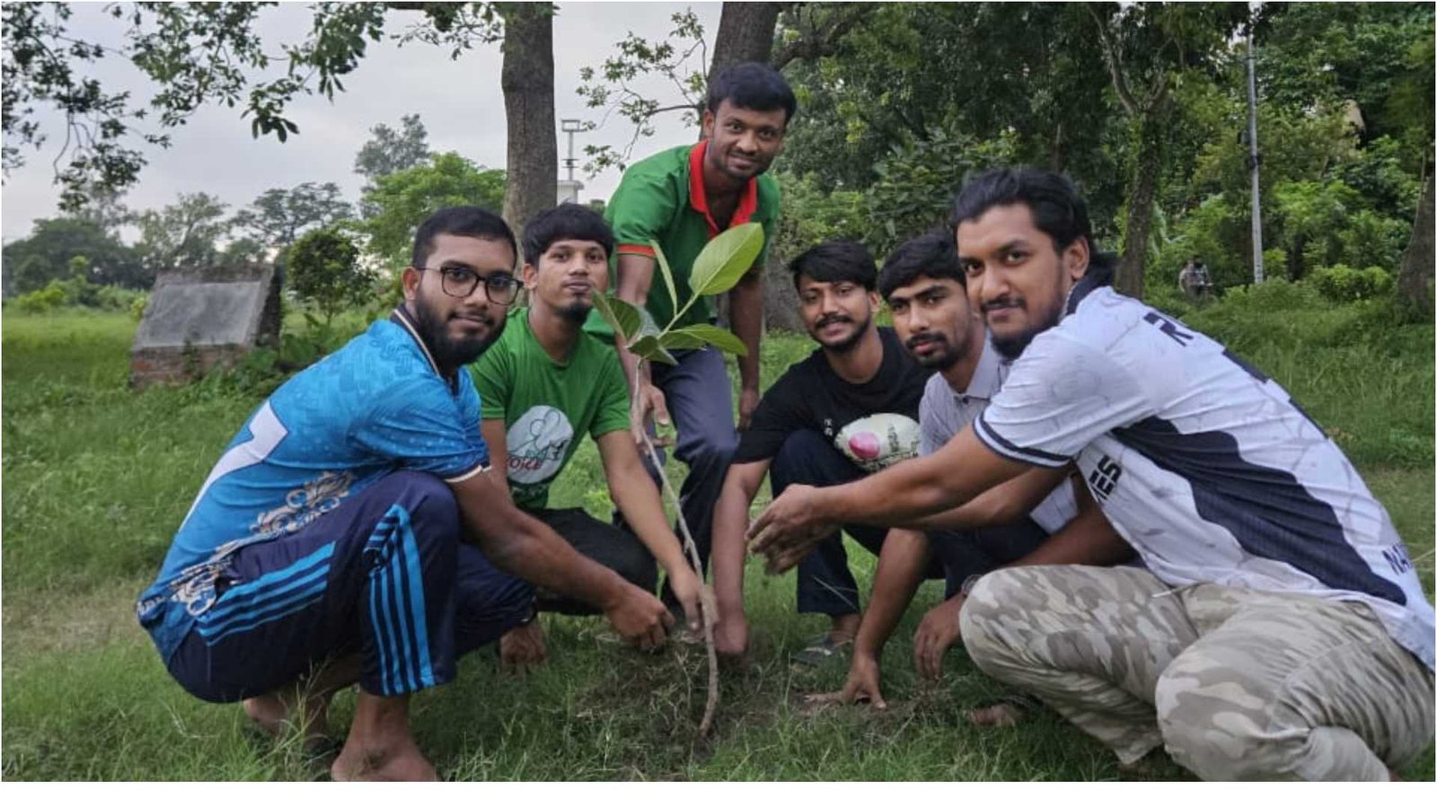 রাবিতে গ্রীন ভয়েসের বৃক্ষরোপণ কর্মসূচি