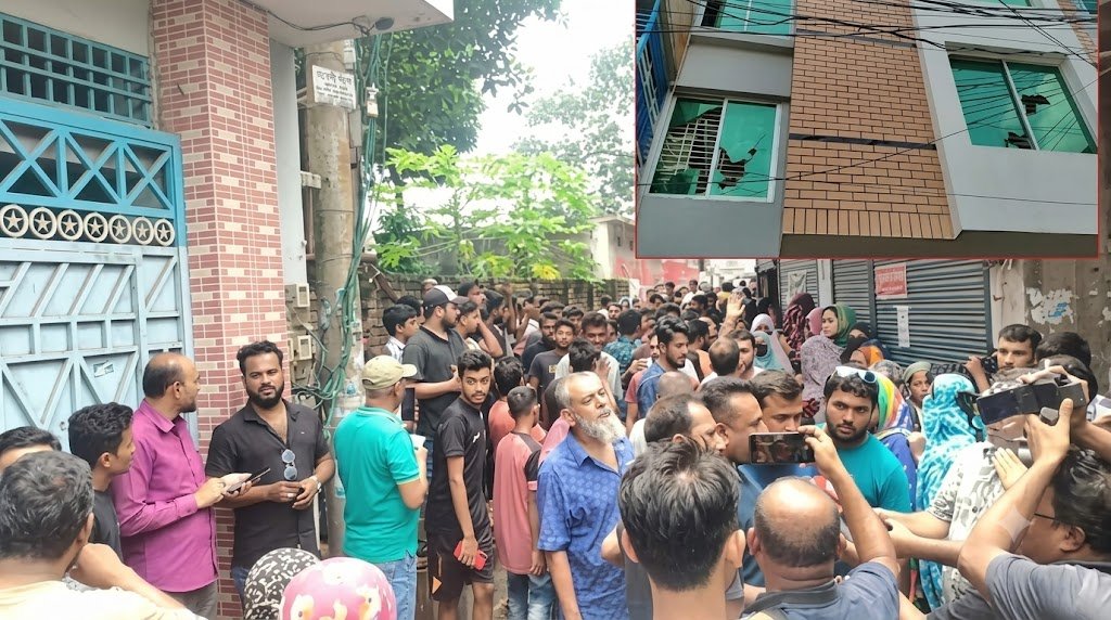 যশোরে সংসদ সদস্য গোলাম রসুলের বাড়ির সামনে বিক্ষোভ, মহাসড়ক অবরোধ