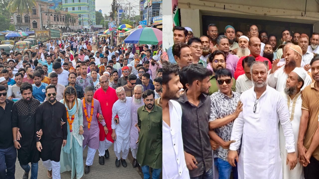 দেবিদ্বারে বিএনপির নবগঠিত কমিটিকে স্বাগত জানিয়ে আনন্দ মিছিল, শহীদদের স্মরণে দোয়া