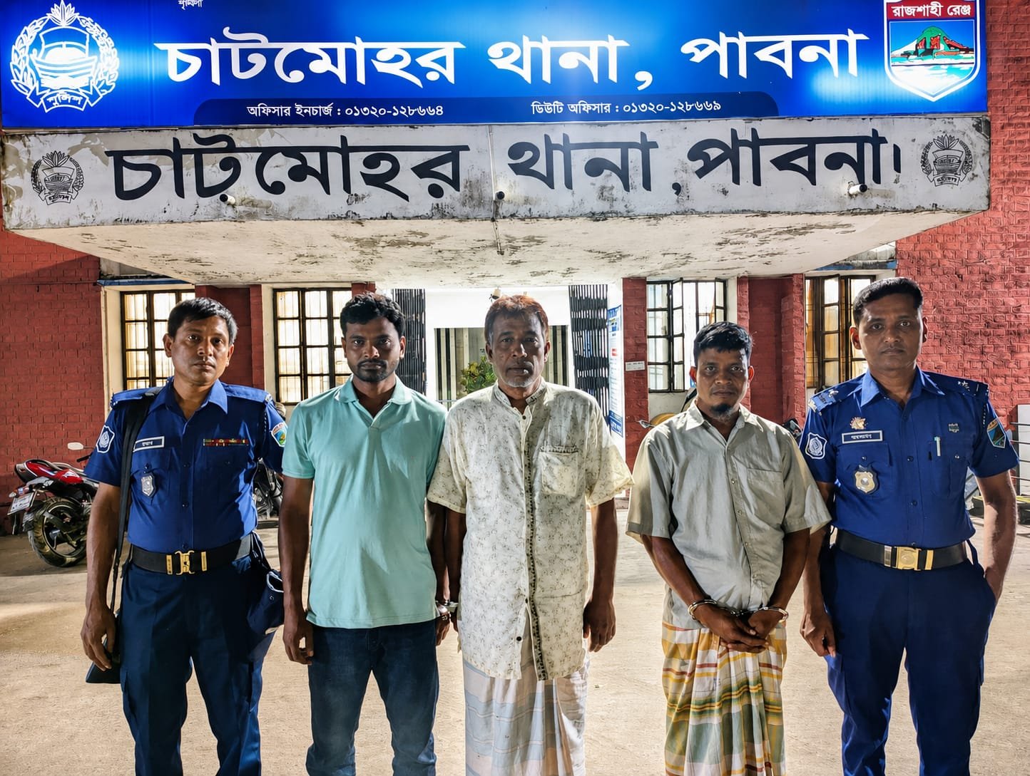 চাটমোহরে নিষিদ্ধ আওয়ামীলীগের ৩ নেতা গ্রেফতার