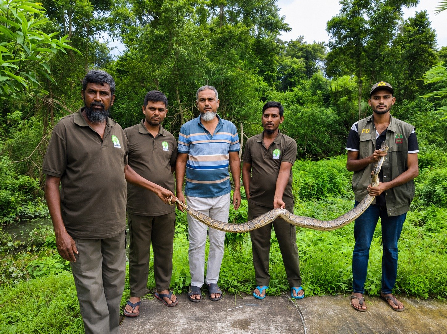 লোকালয়ে অজগরের হানা, উদ্ধার করে সুন্দরবনের গভীরে অবমুক্ত