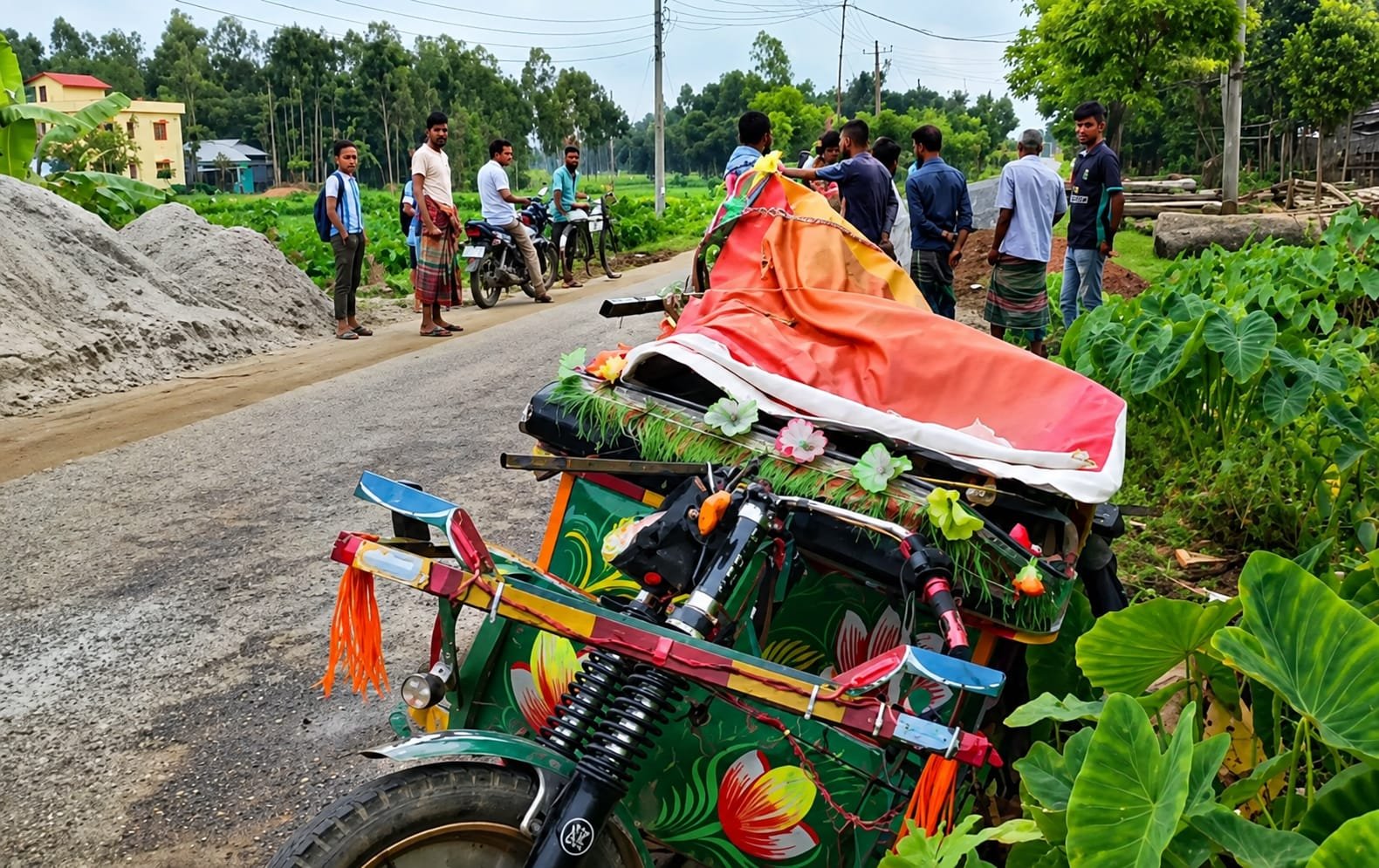 নালিতাবাড়ীতে গভীর রাতে সড়ক দুর্ঘটনা, অটোরিকশাচালকসহ নিহত ২