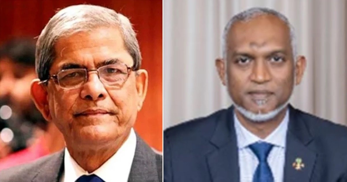 রাষ্ট্রপতি নির্বাচিত হওয়ায় মির্জা ফখরুলকে মালদ্বীপের প্রেসিডেন্টের অভিনন্দন