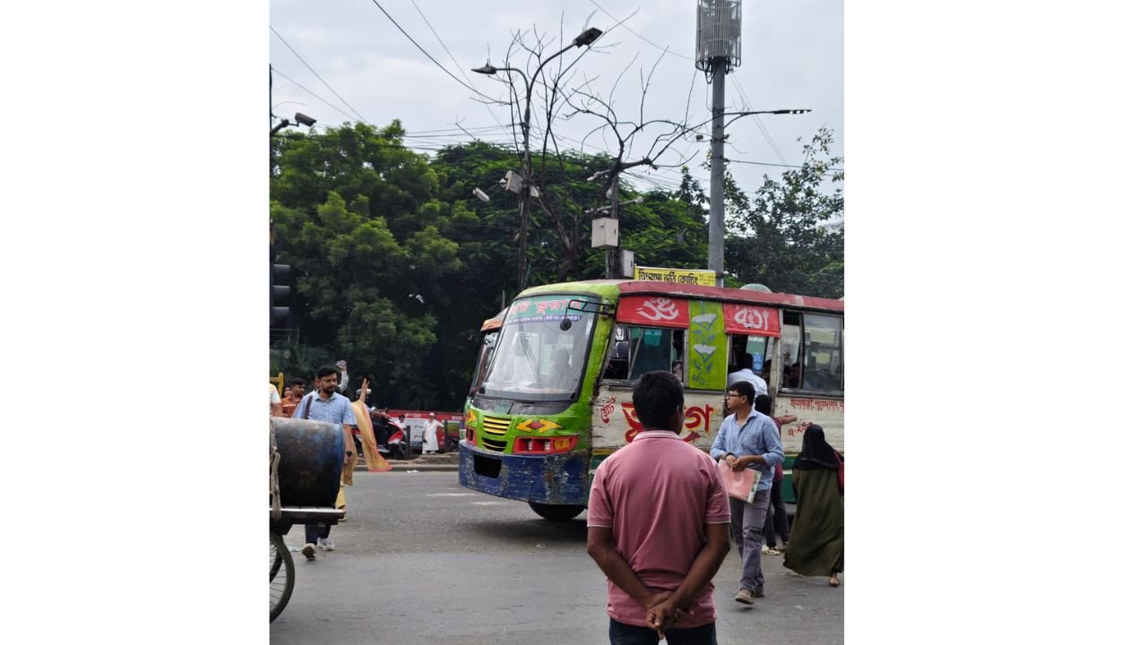 রামপুরা ব্রিজে সিগন্যালেই বাসের স্টপেজ, বাড়ছে দুর্ঘটনা ও যানজটের ঝুঁকি