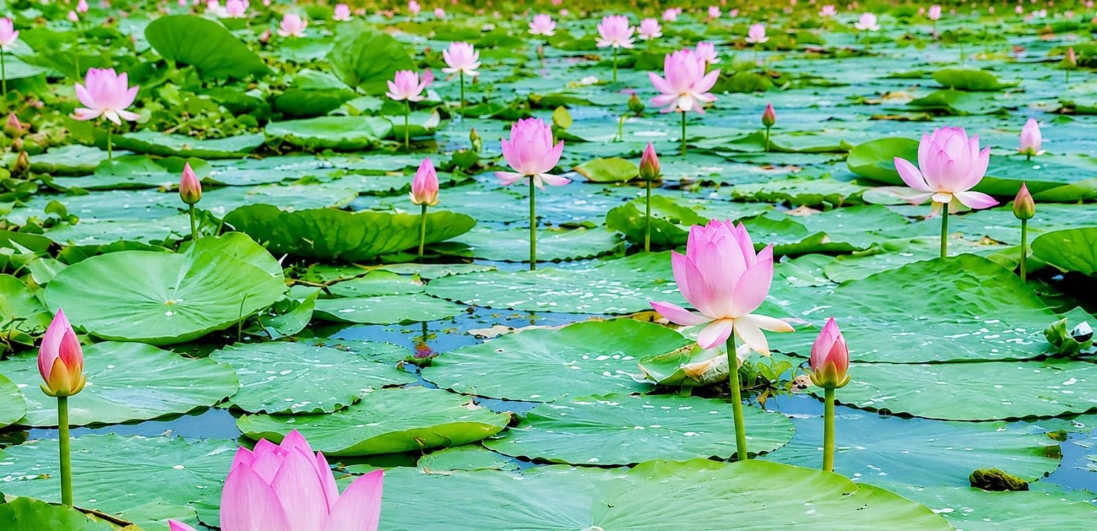 ডিকশি বিলে ফুটছে রক্তিম শাপলা, মুগ্ধ দর্শনার্থীরা