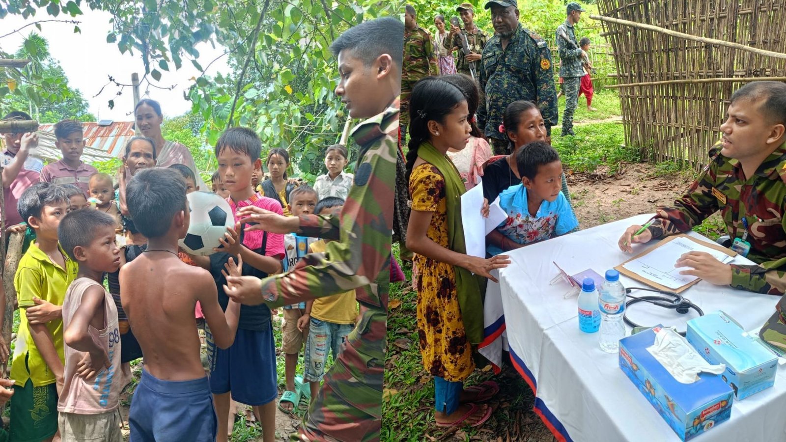 দুর্গম মাটিরাঙ্গায় অসহায় ও শিক্ষার্থীদের পাশে বাংলাদেশ সেনাবাহিনী