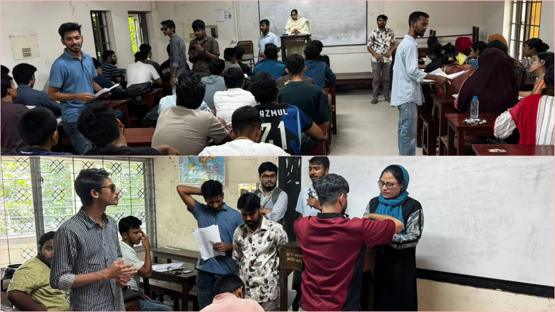 তেজগাঁও কলেজ সরকারীকরণের দাবিতে শিক্ষার্থীদের গণস্বাক্ষর কর্মসূচি