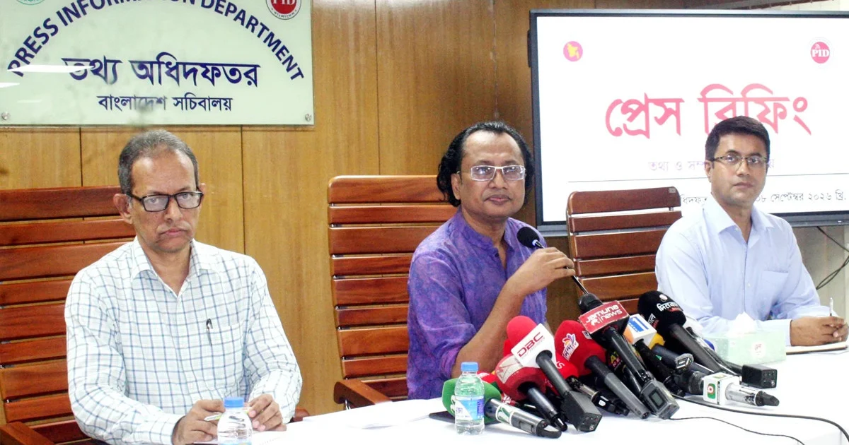 ভারতীয় গণমাধ্যমে শেখ হাসিনার বক্তব্য অনভিপ্রেত ও অস্বস্তিকর: তথ্য উপদেষ্টা