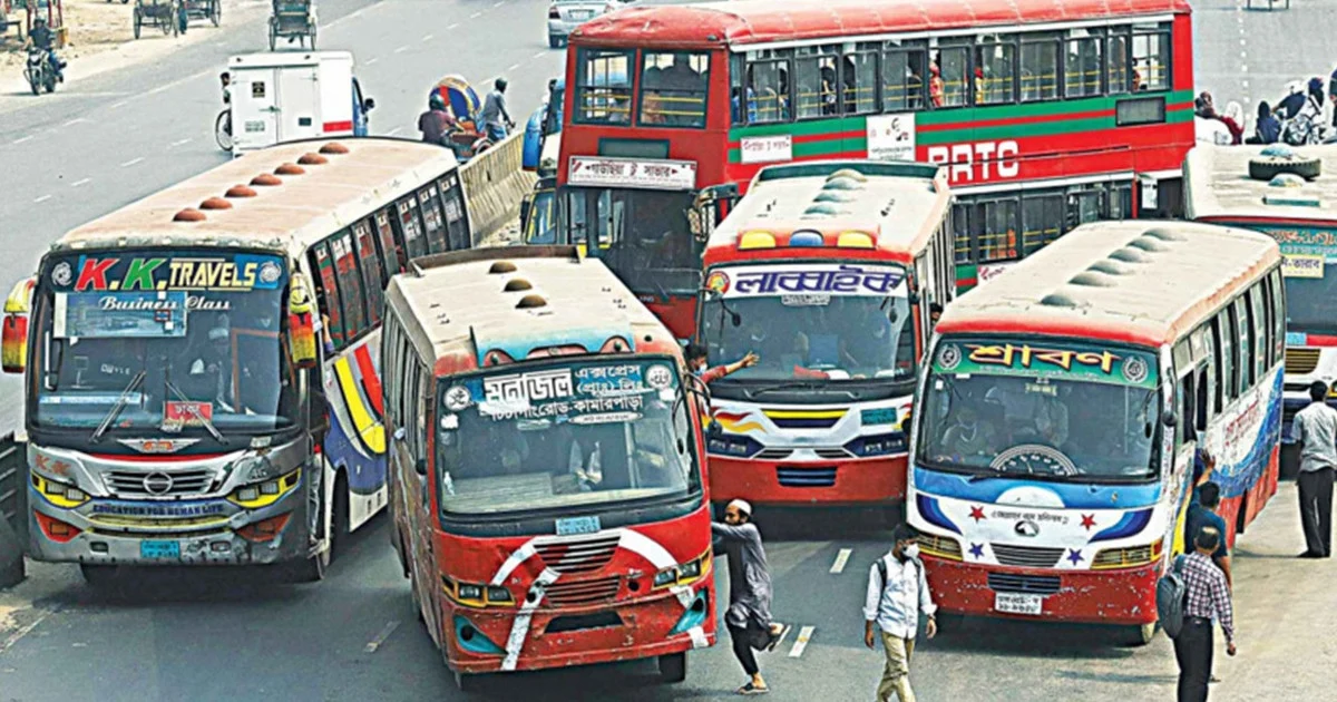 বাস-মিনিবাসের ভাড়া বাড়িয়ে প্রজ্ঞাপন জারি