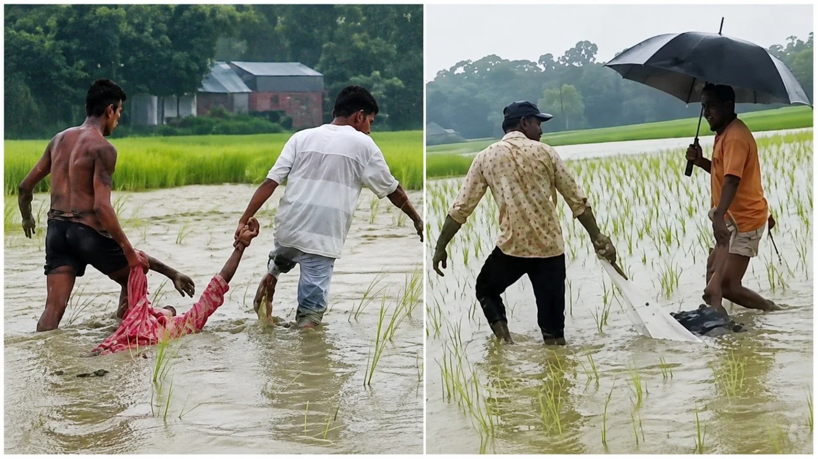 মোরেলগঞ্জে ধানক্ষেতে কাজ করার সময় বজ্রপাতে আপন দুই ভাইয়ের মৃত্যু