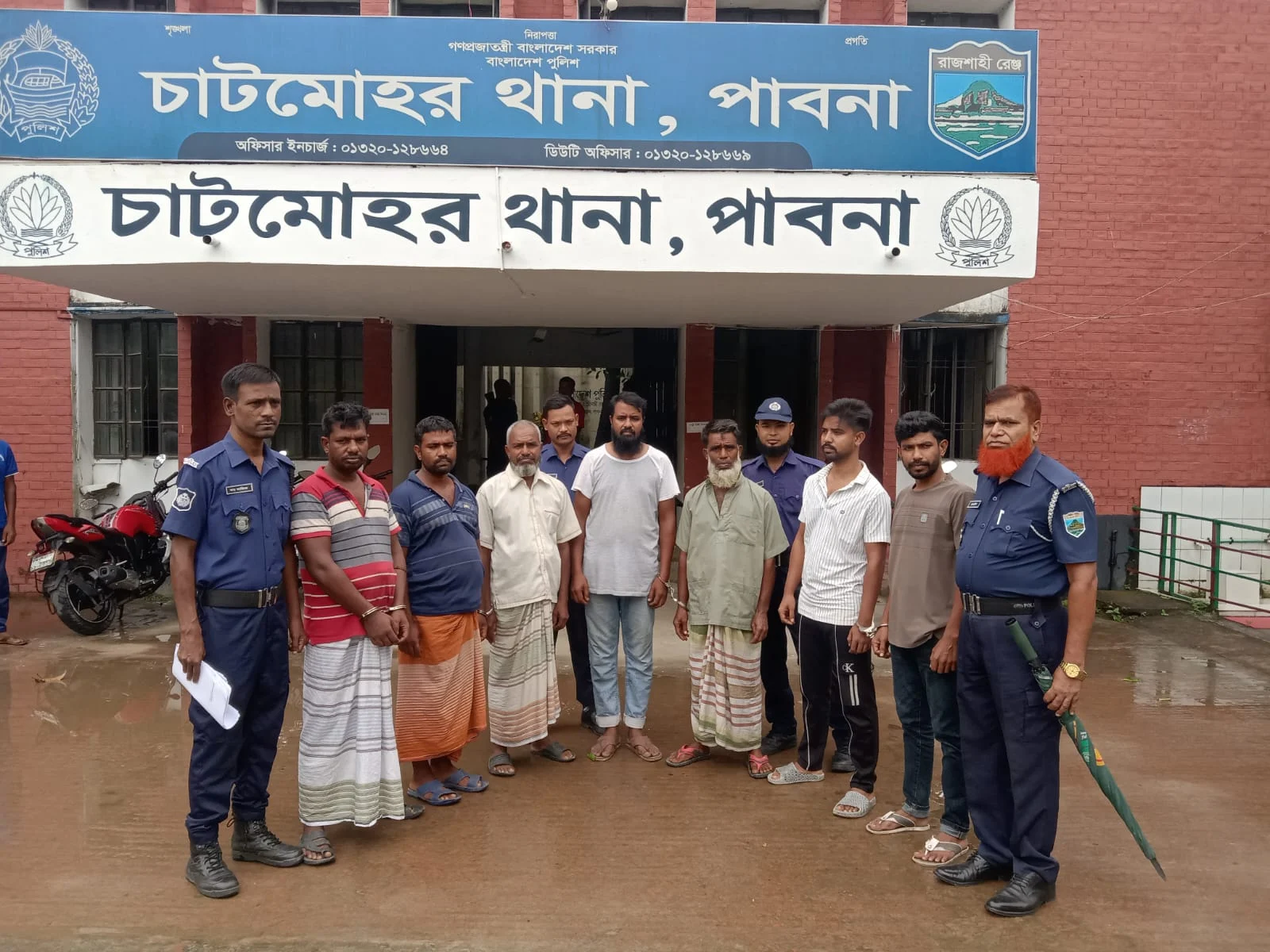 চাটমোহর ও ঈশ্বরদীর মামলায় ৭ আসামি আদালতে