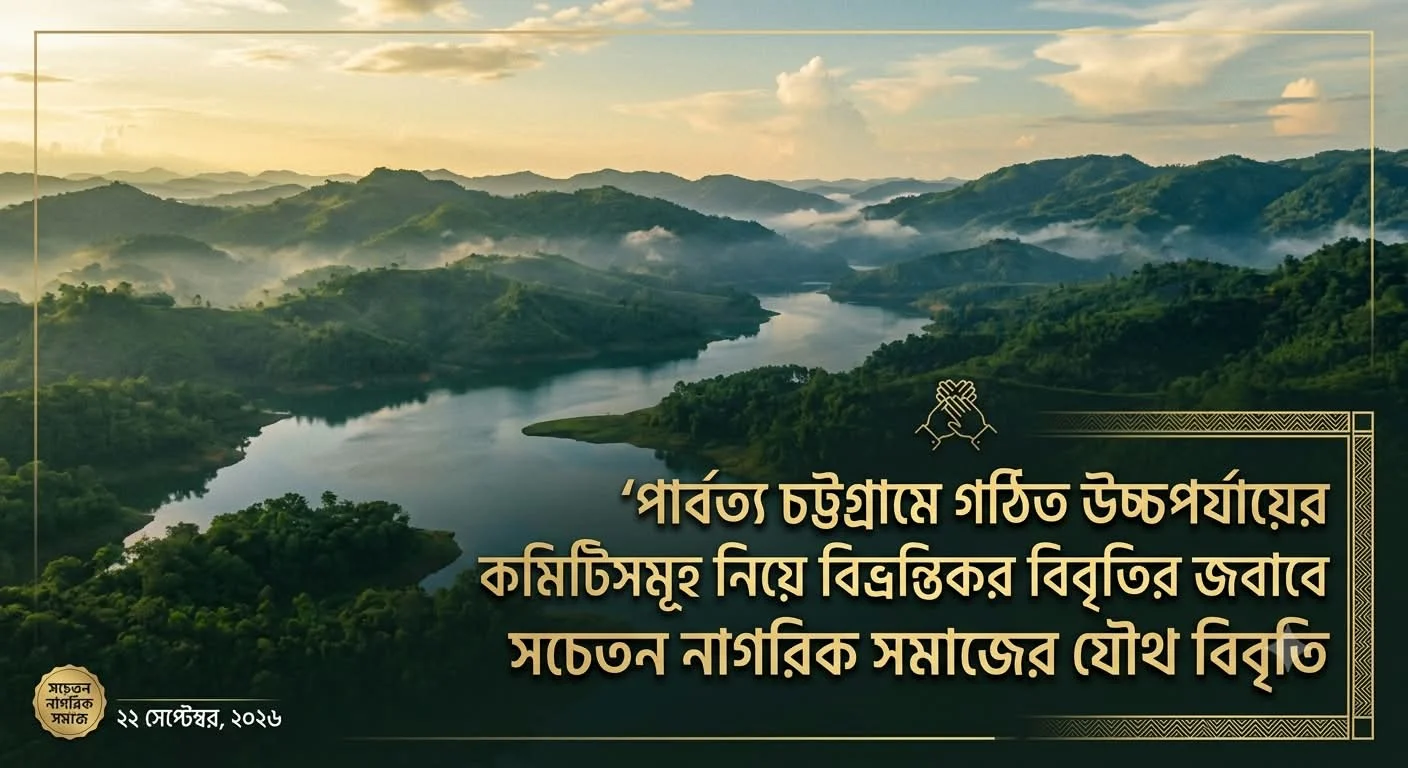 পার্বত্য চট্টগ্রামের কমিটি নিয়ে নাগরিক সমাজের প্রতিবাদ