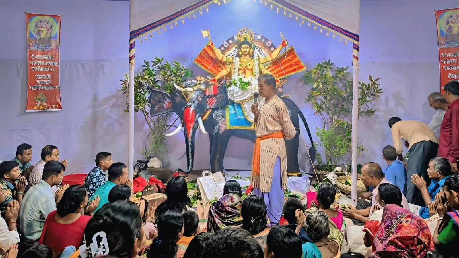 রুহিয়ায় উৎসবমুখর পরিবেশে ২৫তম বিশ্বকর্মা পূজা