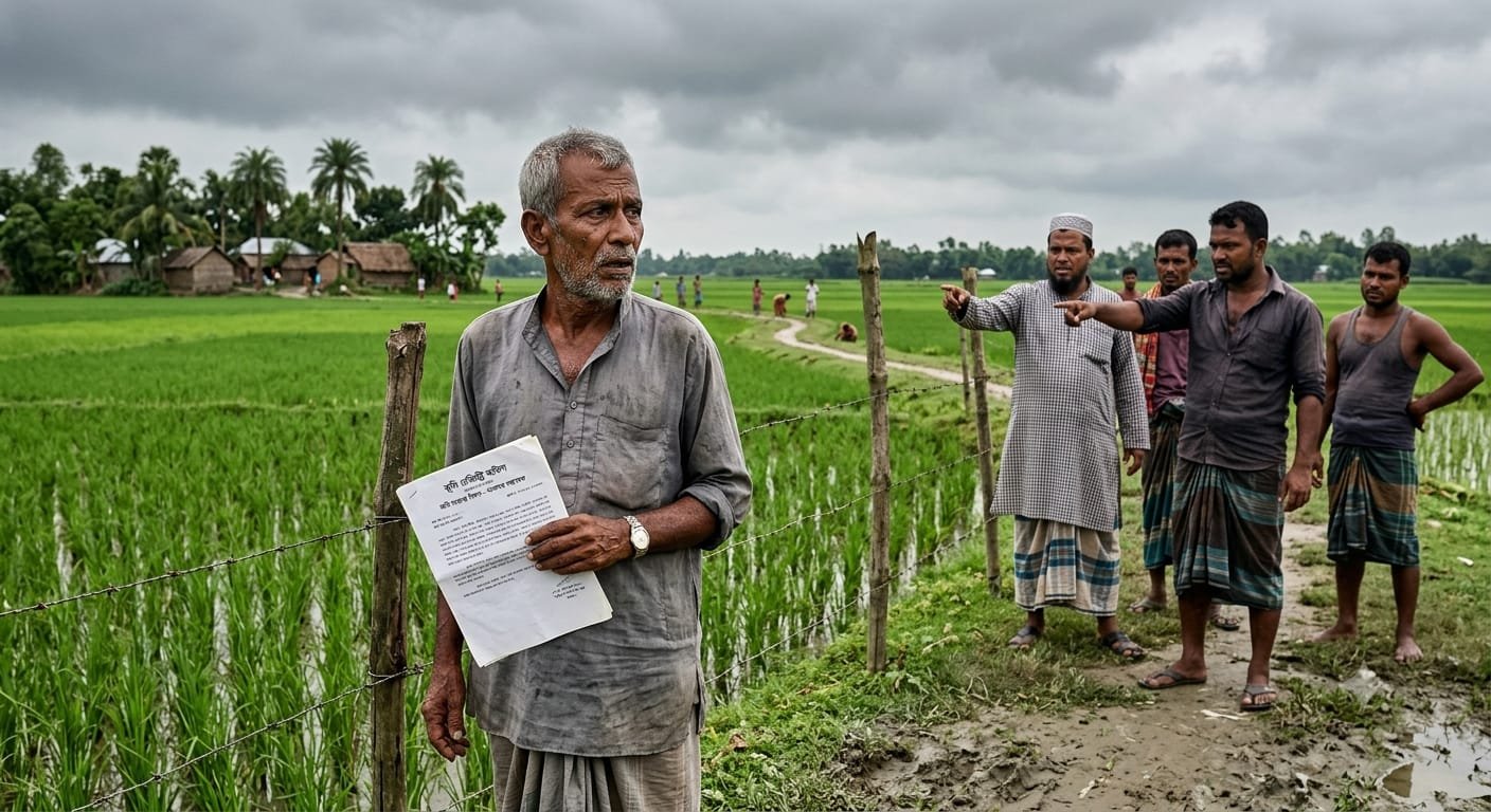 পিরোজপুরে জমি দখলের চেষ্টা ও ৩ লাখ টাকা চাঁদা দাবি, বৃদ্ধকে মারধর