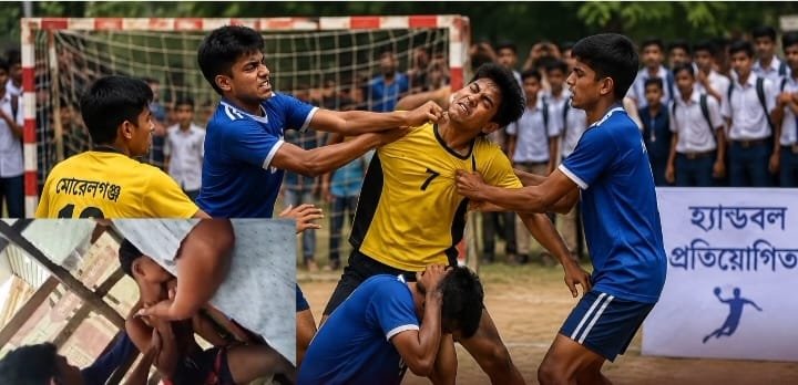 মোরেলগঞ্জে হ্যান্ডবল খেলাকে কেন্দ্র করে সংঘর্ষ, ৫ শিক্ষার্থী আহত