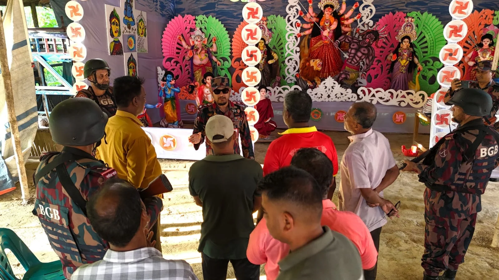 দুর্গাপূজা ঘিরে সীমান্তে নিরাপত্তা জোরদার ২৩ বিজিবির