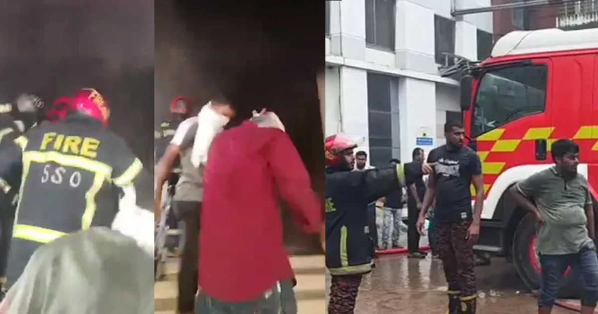গাজীপুরে পোশাক কারখানায় আগুন, নেভাতে কাজ করছে ৭ ইউনিট