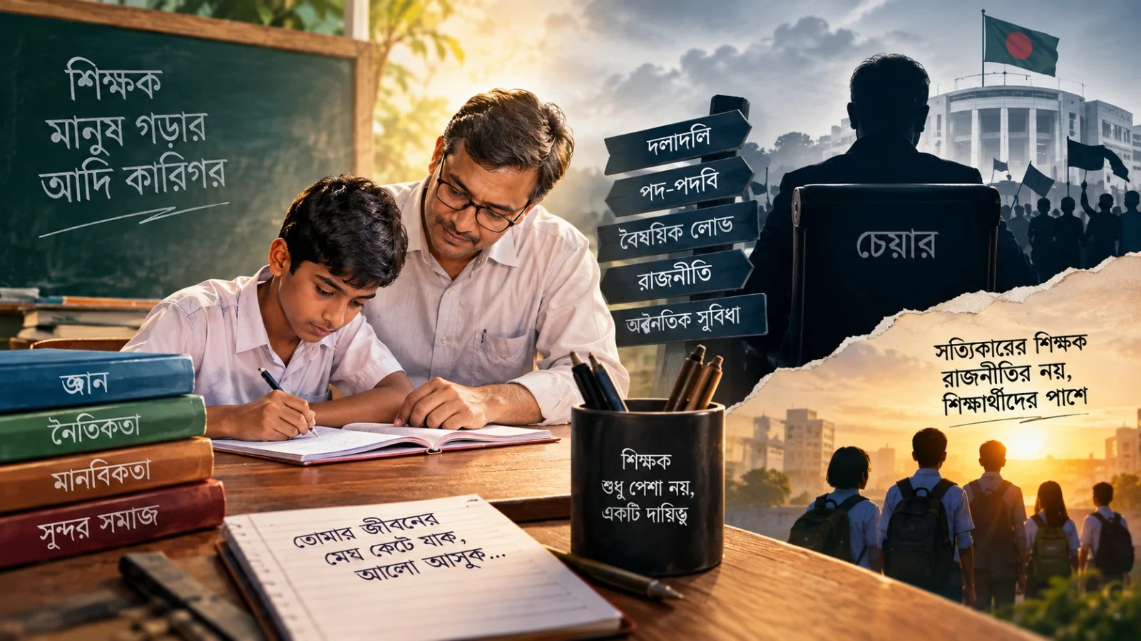 চেয়ারের রাজনীতি ও শিক্ষকতা: শিক্ষক দিবসের অম্লমধুর ব্যবচ্ছেদ