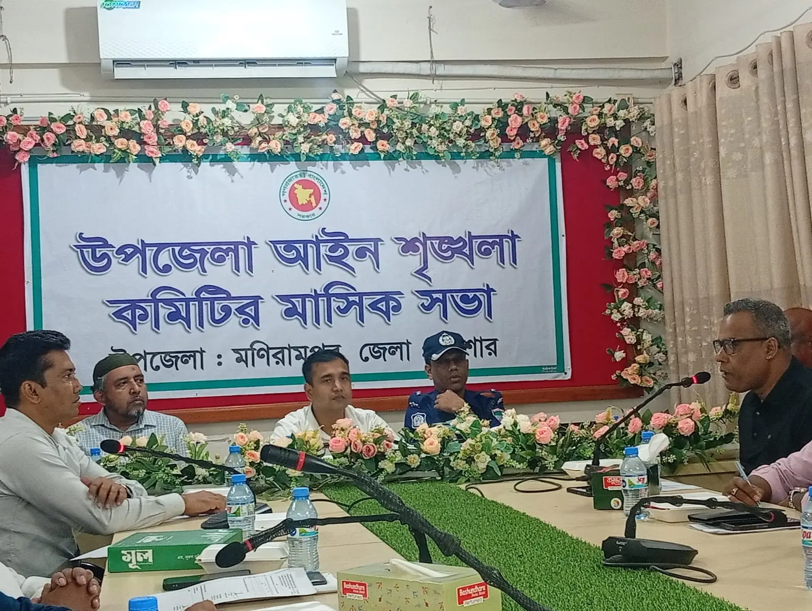 মণিরামপুরে উপজেলা আইন-শৃঙ্খলা কমিটির মাসিক সভা অনুষ্ঠিত