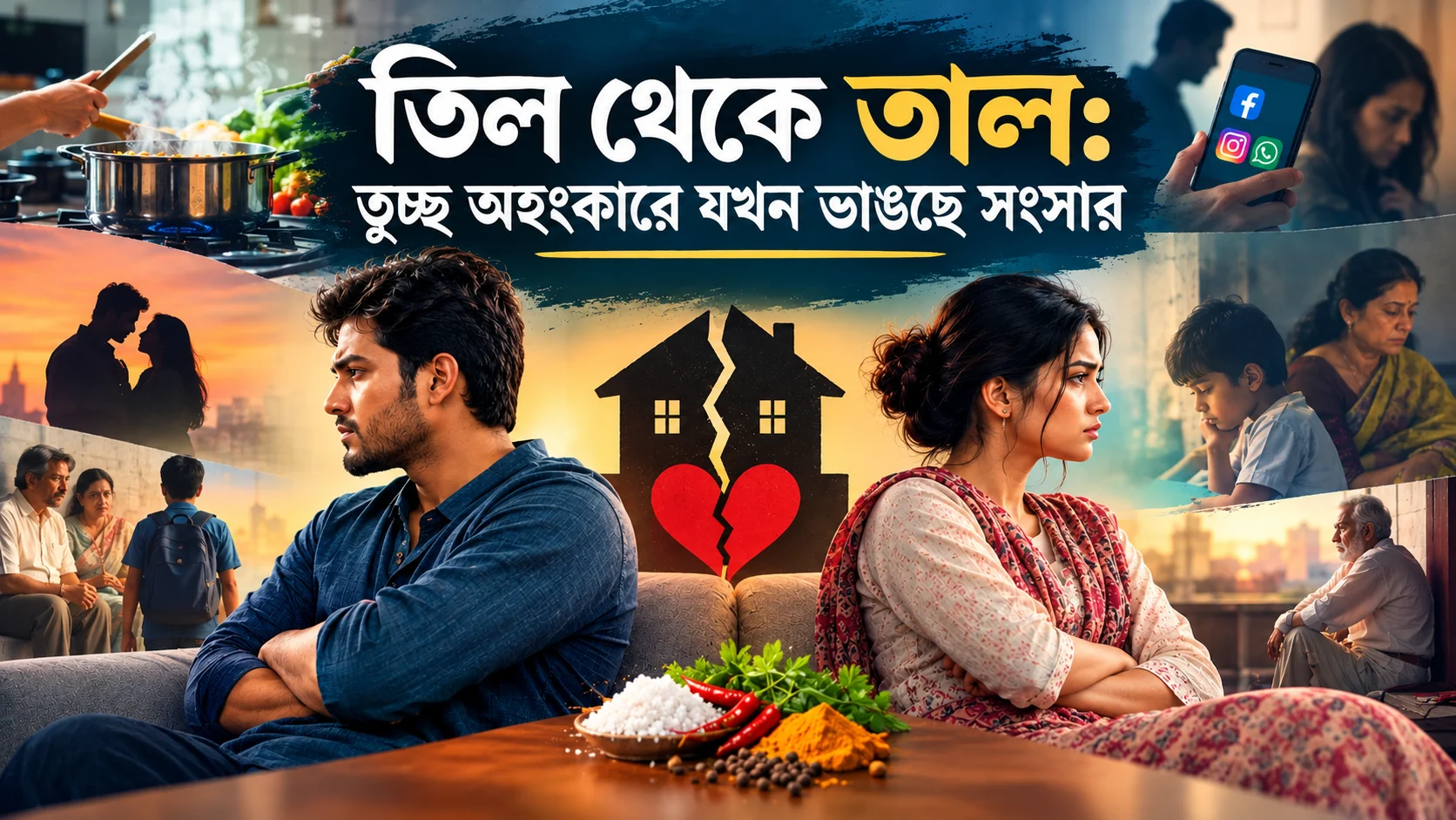তিল থেকে তাল: তুচ্ছ অহংকারে যখন ভাঙছে সংসার
