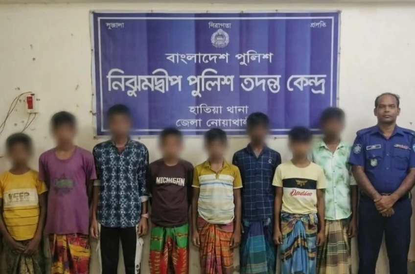 নোয়াখালীতে কিশোর গ্যাংবিরোধী অভিযানে আটক ১৪৫