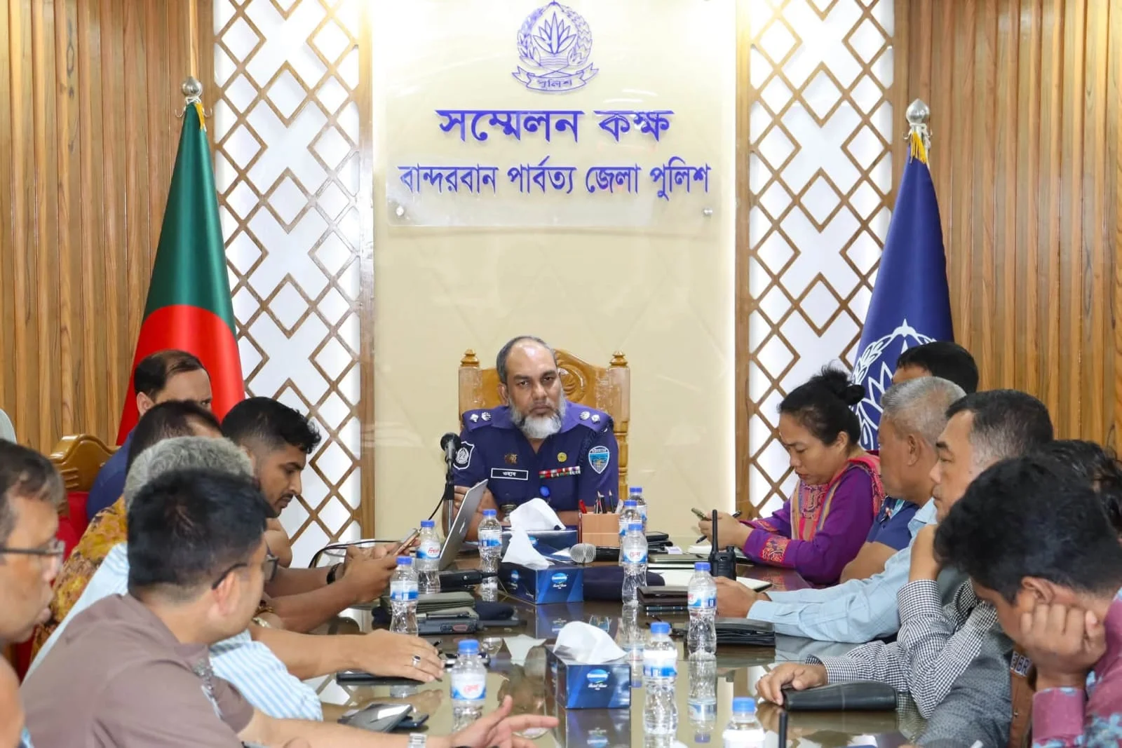প্রবারণা পূর্ণিমা-২০২৬ উদ্‌যাপন উপলক্ষ্যে বান্দরবান জেলা পুলিশের মতবিনিময় সভা অনুষ্ঠিত